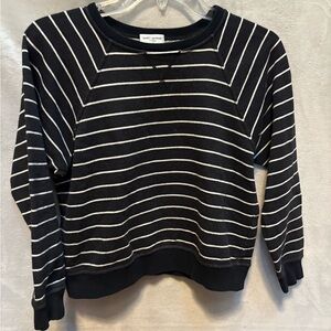 Saint Laurent Striped Black and White Sweater